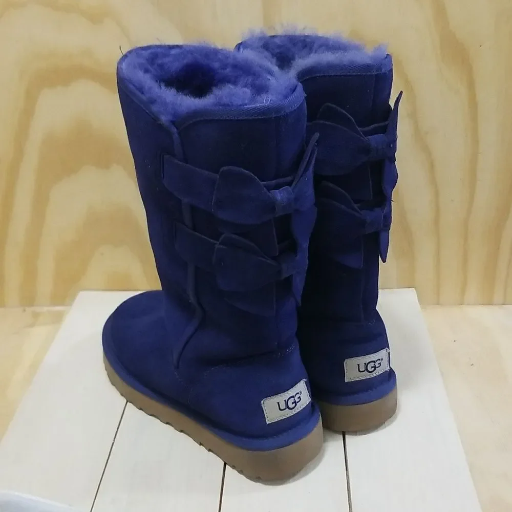 UGG Allegra Tall Blue Boots Women's sz 5 EU 39